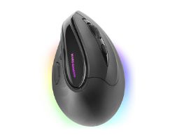 MMSK - Ratn Vertical MARS GAMING Wireless ergonomico RGB 800dpi 9Botones Negro (MMSK)
