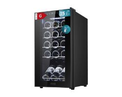 00120 - Vinoteca CECOTEC Bolero GrandSommelier 1550, 15 botellas de capacidad con sistema compresor de enfriamiento, temperatura regulable entre 5-18C y panel de control tctil. (00120)