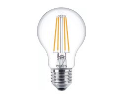 929001387395 - Bombilla LED Philips modelo de 60W, casquillo E27, luz clida (WW), acabado claro, no regulable. Ideal para uso domstico o profesional. (929001387395)