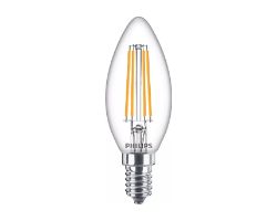 929002028055 - Bombilla LED Philips modelo de 60W, casquillo E14, luz clida (WW), acabado claro, no regulable. Ideal para uso domstico o profesional. (929002028055)