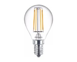 929001890455 - Bombilla LED Philips modelo casquillo E14, luz clida (WW), acabado claro, no regulable. Ideal para uso domstico o profesional. (929001890455)