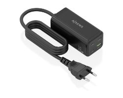 ASCH-100W4P054-BK - Cargador de sobremesa AISENS GaN 100w 3Usb-C 1Usb-A Negro (ASCH-100W4P054-BK)