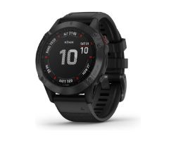 OUT4704 - Reloj Garmin Fnix 6 Pro GPS Negro (010-02158-02) (OUT4704). Buen estado. Sustitucin de batera. Completo. (OUTLET)