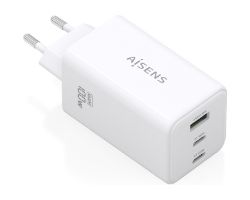 ASCH-100W3P051-W - Cargador de Pared AISENS GaN 100W 2Usb-C PD 1Usb-A Blanco (ASCH-100W3P051-W)