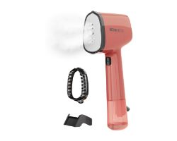A01_EU01_104316 - Plancha vertical CECOTEC IronHero V-1500 Essential, suela cermica y 1500W, Lista en 30 segundos. Incluye accesorio de cepillo de silicona para atrapar pelusas e hilos. Rojo (A01_EU01_104316)