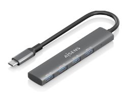 A109-0943 - Hub Aisens Usb-C/M a 4Usb-A/H 15cm Gris (A109-0943)