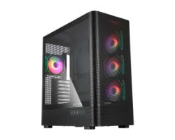 AB123801 - Caja ABYSM Danube Sava H500 II Air ARGB, Vidrio Templado 4 Ventiladores, ATX, Negra. (AB123801)