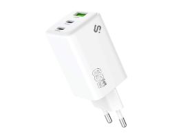 SUBCHG- 6G6530 - Cargador de Pared SUBBLIM GaN 65W 1xUSB-A 2xUSB-C Blanco (SUBCHG- 6G6530)