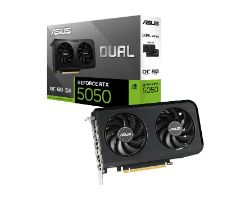 90YV0N72-M0NA00 - Tarjeta Grfica ASUS DUAL-RTX5050-O8G 8Gb GDDR6 3xDP 1xHDMI 2.1b PCIe 5.0 HDCP 2.3 G-Sync OpenGL 4.6 DirectX 12 Ultimate (90YV0N72-M0NA00)