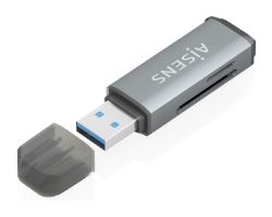 ASCR-2A09-GR - Lector Tarjetas AISENS USB-A 3.0 Gris (ASCR-2A09-GR)