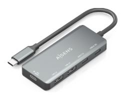 A109-0946 - Hub AISENS USB-C a 2xUSB 2.0 PD 100W Gris (A109-0946)