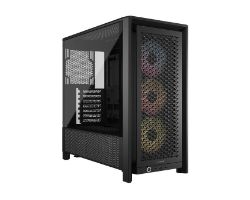 OUT5326 - Caja PC CORSAIR FRAME 4000D ARGB Negra (CC-9011296-WW) (OUT5326). Buen estado (nueva). Una de las gomas sin goma inferior para apoyo. (OUTLET)