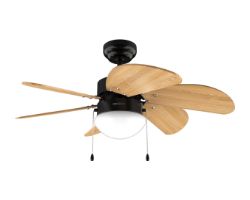 08368 - Ventilador de Techo CECOTEC EnergySilence Aero 360 Black&Wood 50W 6 Aspas (08368)