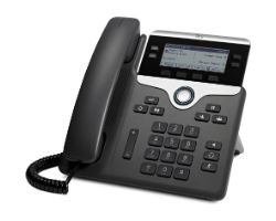 CP-7841-K9= - Telfono CISCO 7841 Pantalla LCD 4 Lneas SIP Ethernet GbE PoE Negro/Plata (CP-7841-K9=)