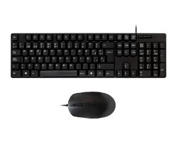 UK50545 - Kit Teclado + Ratn UNYKA OEM 105 Teclas USB ptico 1200dpi Negro Mate (UK50545)