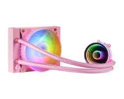 OUT5579 - Refrigeracin Lquida CPU Mars Gaming FRGB 120mm Rosa (MLONE120P) (OUT5579). Buen estado. Caja deteriorada. Completa. (OUTLET)