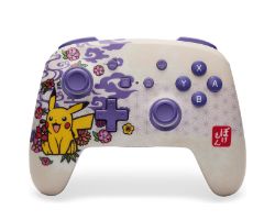 NSGP0324-01 - GamePad PowerA Wireless Bluetooth 5.0 Nintendo Switch Pok�mon Blossom Cable de Carga USB-C 3m (NSGP0324-01)
