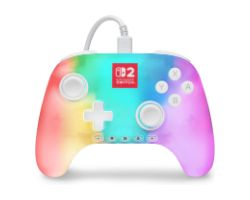 NSGP0524-01 - GamePad PowerANintendo Switch 2 Lumectra Blanco Cable USB-C 3m Iluminaci�n RGB (NSGP0524-01)