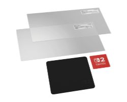 NSAC0530-01 - Protector de Pantalla PowerA para Nintendo Switch 2, 2unidades, con pa�o y aplicador. (NSAC0530-01)