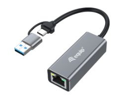 EQ133495 - Adaptador EQUIP USB-C a RJ45 2.5 GbE 0.15m Gris (EQ133495)