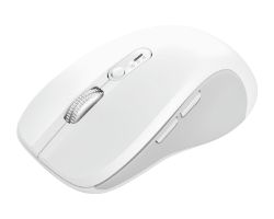 25674 - Ratn Trust Ferro Ambidextro Silencioso Multidispositivo RF Wireless 2.4GHz Bluetooth 3200dpi 9 Botones Blanco (25674)