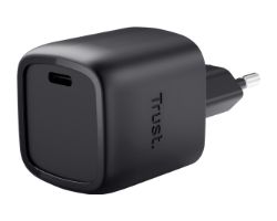 25519 - Cargador de Pared Trust Maxo GaN 30W QC 3.0 1xUSB-C Negro (25519)