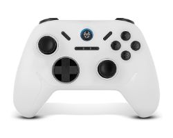 NXKROMKADOERWH - GamePad KROM Kadoer Wireless Bluetooth5.0, compatible con PC/Switch/Switch2/IOS/Android, Blanco (NXKROMKADOERWH)