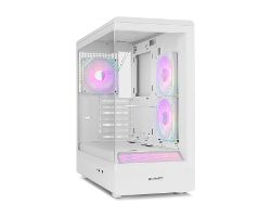 NXINFTYIOTAWH - Caja Nox Infinity Iota Panel Lateral de Cristal Templado ARGB 1xUSB-A 3.0 1xUSB-C 3.1 ATX ITX mATX Blanca (NXINFTYIOTAWH)