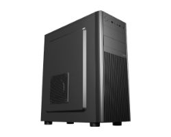 UK180260 - Caja UNYKA UK8026 1xUSB 2.0 1xUSB-A 3.0 1xUSB-C 3.1 ATX ITX mATX Negra (UK180260)