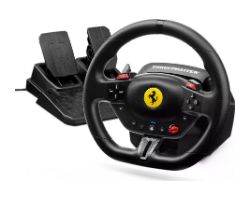 4160880 - Volante Thrustmaster T98 Ferrari 296 GTB, con pedales, para PS5/PS4/PC. (4160880)
