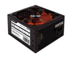 OUT6192 - Fuente UNYKA ATX 550W 140mm Negra/Roja (UK210551) (OUT6192). Buen estado. Sin caja original. Completa. (OUTLET)