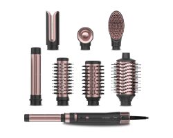 A01_EU01_110326 - Cepillo moldeador de pelo Cecotec CeramicCare 8in1 AirGlam Gyro, alisar, moldear y rizar tu cabello, motor brushless, funcin rotativa y revestimiento de cermica y queratina. (A01_EU01_110326)