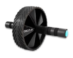 07124 - Rueda abdominal CECOTEC DrumFit AB Wheel, para ejercitar el core y los msculos abdominales. Diseada con recubrimiento exterior de goma para una mayor adherencia y estabilidad. Con agarres acolchados y antideslizantes. Incluye esterilla de goma. (07124)