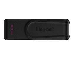 DTXS/64GB - Pendrive Kingston DataTraveler Exodia S 64Gb Usb3.2, Tapn giratorio, Negro. (DTXS/64GB)