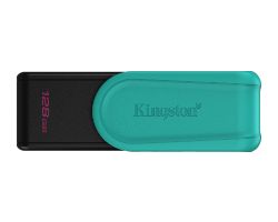 DTXS/128GB - Pendrive Kingston DataTraveler Exodia S 128Gb Usb3.2, Tapn giratorio, Negro/Turquesa. (DTXS/128GB)