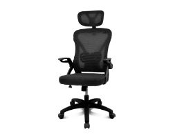 DRAIR35BB - Silla Drift Ergonmica, respaldo de malla, reposabrazos ajustables, hasta 120 kg, Negra. (DRAIR35BB)