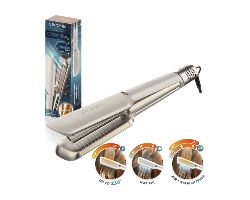 A01_EU01_100989 - Plancha de Pelo Cecotec Air Lisse Champagne, Aire que protege el cabello, Tecnologa Inica, Keratina y aceite de argn, 3 Modos y Motor BLDC, para Todo Tipo de Cabellos(A01_EU01_100989)