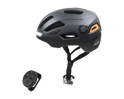 A01_EU01_101747 - Casco Cecotec BrainGuard Flash L-XL, con intermitentes y luz trasera Bluetooth que se pueden activar desde el manillar. (A01_EU01_101747)