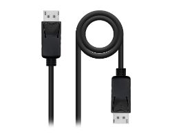10.15.2800 - Cable Nanocable DP/M a DP/M 0.5m Negro (10.15.2800)