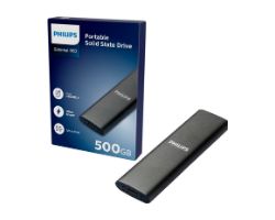 FM50SS031P - Disco Externo SSD Philips Slim 500Gb SATA USB-C 3.0 Lectura 550 Mb/s Gris (FM50SS031P)