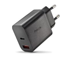 ERA30WBLACK - Cargador de Pared NGS Era 30W 1Usb-C 1Usb-A Negro (ERA30WBLACK)