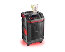 WILDBASH - Altavoz NGS porttil 300w Bluetooth/USB/AUX 3.5mm, Luces LED RGB, IPX6. (WILDBASH)