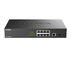 DGS-1010MP/E - Switch D-Link 8xRJ45 PoE 1xSFP Ethernet GbE Rack 1U Negro (DGS-1010MP/E)
