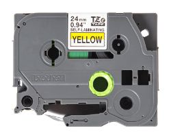 TZE-SL651 - Cinta Brother 24mm 8m Negro sobre Amarillo (TZE-SL651)
