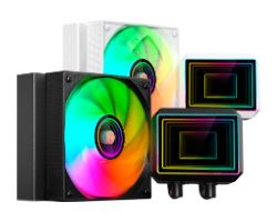 MLTWO120 - Refrigeracion Liquida Mars Gaming ARGB TDP 300W 12x12cm Negro (MLTWO120)