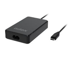 NXPDCGAN90W - Cargador NILOX para port�til GaN USB-C PD 90W Negro (NXPDCGAN90W)