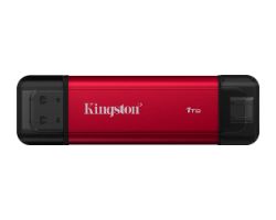 SPSD/1TB - Disco SSD Kingston 1Tb Dual USB-A 3.1 USB-C 3.1 3D NAND Lectura 1050 Mb/s 950 Mb/s Negro/Rojo (SPSD/1TB)