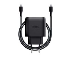 25722 - Cargador de Pared Trust Maxo GaN 45W 1xUSB-C PD 3.0/PPS para Samsung Negro (25722)