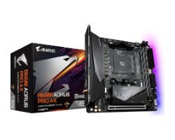 GAB55IAPW-00-G - Placa base GIGABYTE B550I AORUS PRO AX: (AM4) 2DDR4 M.2 SATA3 USB-A USB-C USB 4.0 DP HDMI RJ45 Mini ITX 7.1 WiFi 6E Bluetooth 5.3 Ethernet 2.5GbE