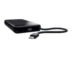 25881 - PowerBank Trust Fiera 20000mAh 20W 2xUSB-C PD 3.0/PPS con cable fijo para carga rpida Negro (25881)
